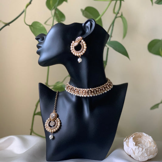 CHANDNI | Gold & Silver Necklace Set