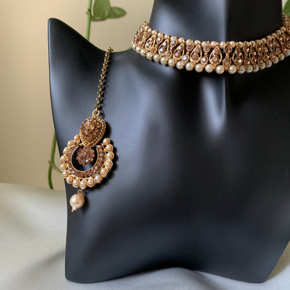 RAAZ | Antique Gold Necklace Set